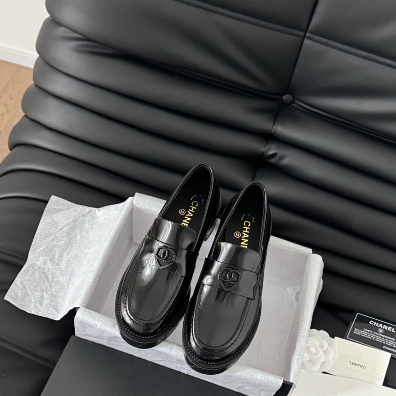 Ch*el leather shoes